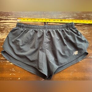 New Balance Black Full Split Running Shorts